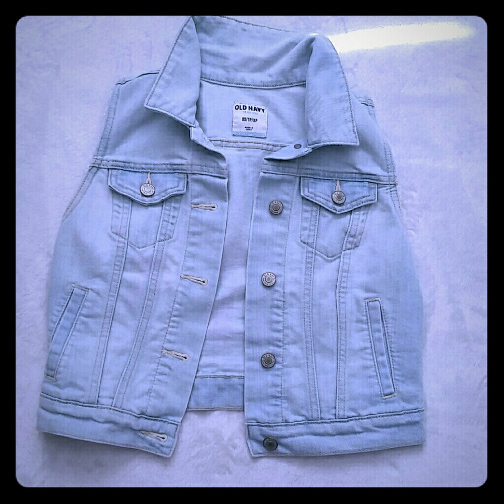 Vest LightWash Denim Old Navy XS